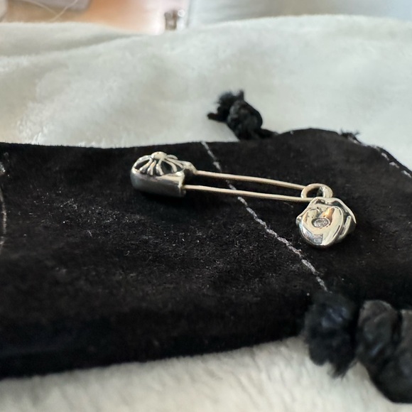 Chrome Hearts Rolling Stones
Tongue Pendant W/Diamond W/ CH Sterling safety Pin - Picture 2 of 5